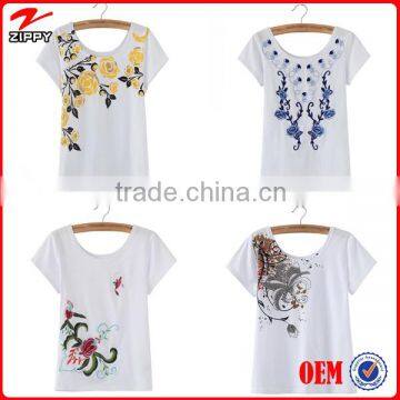 Water Printing T-shirts Wholesale Lady T-shirt for Lady Tshirt Chinese Tshirts Supplier on