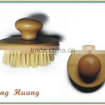 Eco-friendly Wooden Handle Round Cleaning Brush