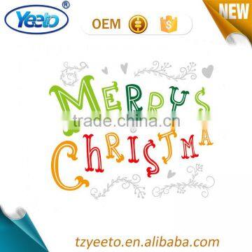 Merry Christmas Removable Decorative Aluminum Foil Sticker photo-3