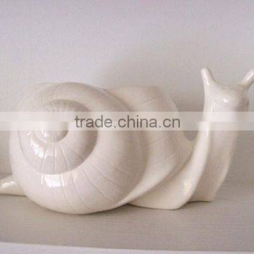 snail ceramic garden planter