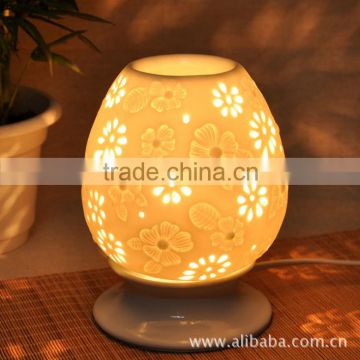 Ceramic out plug lamp decorative white candle holder