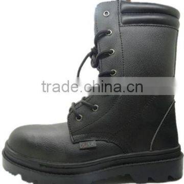 steel toe cap steel plate rubber sole black military boots&army boots safety boots price