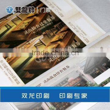 custom high quality tickets 4 color printing card paper