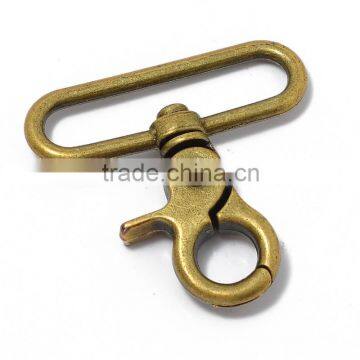 Antique Brass Lobster Swivel Clasps -56mmx26mm