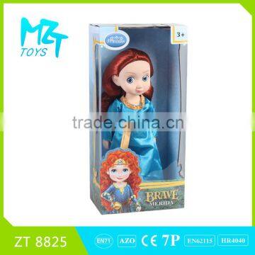 2015 New !Eco-friendly PVC 12 Inch Merida princess Barbie Doll