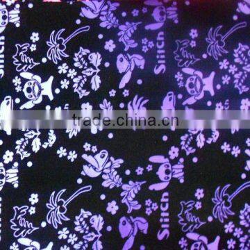 PU Leather of School Bag Material Surface Flock Kinds Design