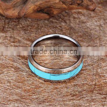 Wedding Engagement Imitation Diamond Stainless Steel Ring 18k White Gold Plated Stainless Steel Jewelry photo-5