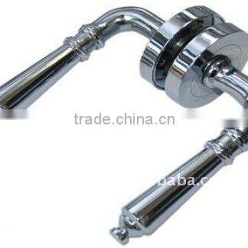 Brass lever door handle