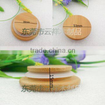 small size bamboo cup cap bottle lids glass bottle bamboo lids