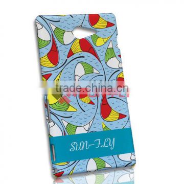 3D Sublimation Gloss blank custom phone case for Sony Xperia M2