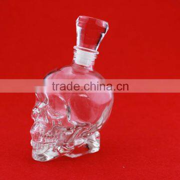 Factory direct sale terrible skull wine bottles friewood shape liquor bottles vinegar dispenser bottles 500ml