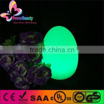 fashionable Inductive charge IP68 color changing middle led egg table lamp