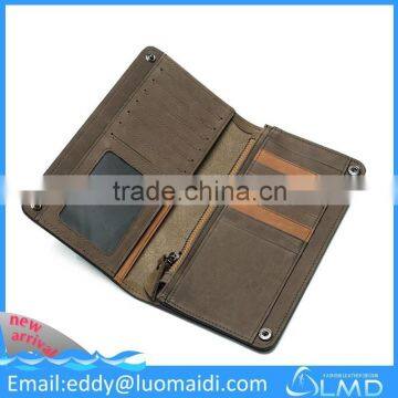 quality guarantee!!long bill leather wallet,promotion leatherr products for man,Gentleman leather necessary