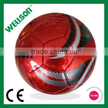 Hot sales laser shine PVC soccer ball