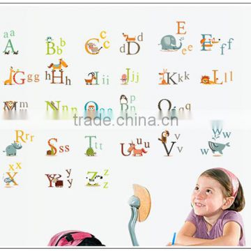 Kids vinyl joyful alphabet letter wall stickers