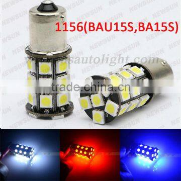 Powerful Canbus Error Free 1156 LED bulbs White Red Blue yellow PY21W Bulb for Audi A3 S3 8P 8PA 2003-2011 parking reverse light