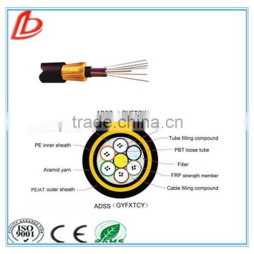 12 cores all dielectric Self-Supporting Aerial Optical Fiber Cable ADSS