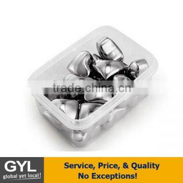 recycle use ice cube, Factory supply high quality stainless steel 304 ice cube, no melting, efficient,food contact safe