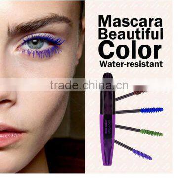 Music Flower M2054 Eyes Makeup Eyelashes Extension 5Colors Waterproof 3D Fiber Mascara For Eye Cosmetics