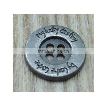 Factory wholesale 4 hole metal button