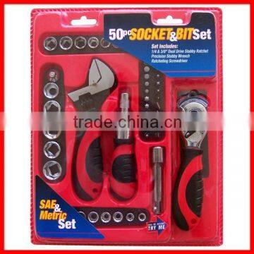 53pc Stubby Socket and Bit Tool Set