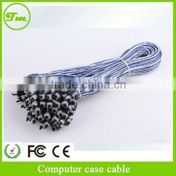 PC Case Front Panel Power Reset Button Cable On Off Computer Switch 2 Pins Cord