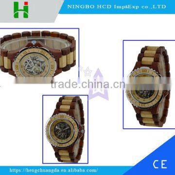 High quality latest quartz wooden watch for mens wrist watches