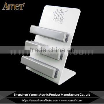 Gold supplier wholesale custom logo acrylic watch display stand