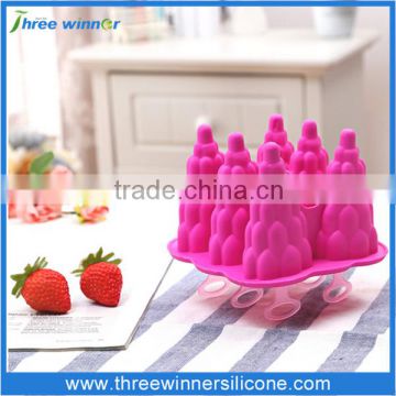 new design wholesale popsicle maker fda silicone ice cream mold