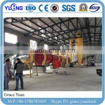 Yulong brand wood shaving dryer/sawdust rotary dryer/wood sawdust dryer for sale