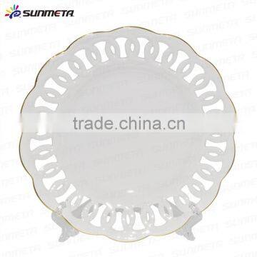 2016 Fashion Decoration 8" Ceramic Engraving Sulimation Plate photo-4