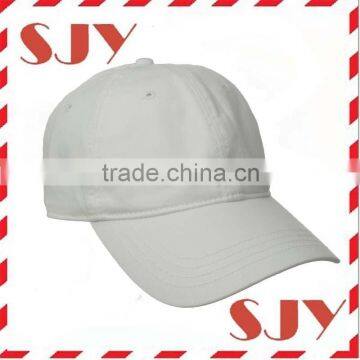 Distressed Vintage White Plain Low Profile Baseball Cap photo-1