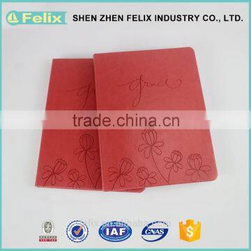 Wholesale Low Price High Quality Kraft Cover Paper Student Diary Embossing Notebook