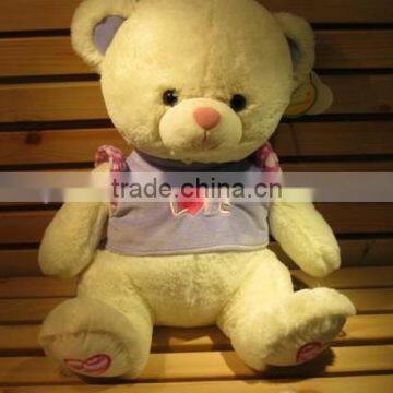 plush bear with t-shirt / cute bear /plush toys/ Stuffed toy