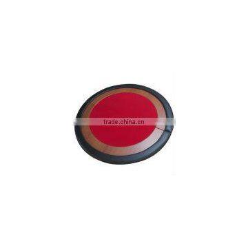 Red round tabletop poker tables