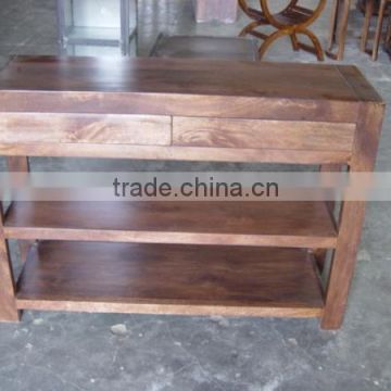 WOOD CONSOLE TABLE