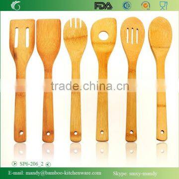 SP6-206 Bamboo Kitchenware Utensil Set of 6 , Cooking Tools Bamboo photo-3