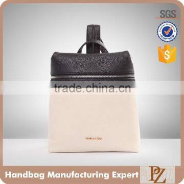 4737-2016 high fashion new design first class PU color block backpack women
