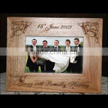 Desktop decoration sweet memories unfinished customized wooden photo picture frame