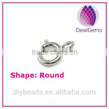High Quality 925 Sterling Silver Spring Clasp for DIY Necklace Decpration, and Antioxidation and Antiallergic and Non-fade photo-2