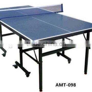 Folding china ping pong table game with wheels