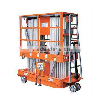 Mobile two-masted aluminum aerial work platform GTWY2000