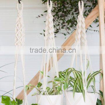 Cotton Macrame Plant Hangers Indoor Planter Hanging Planter Pot Plant Hanger Rope Hanger