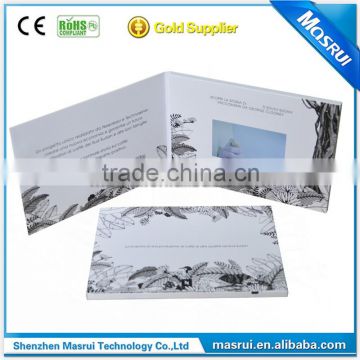 2016 Business card size LCD video greeting card/lcd video booklet/video brochure