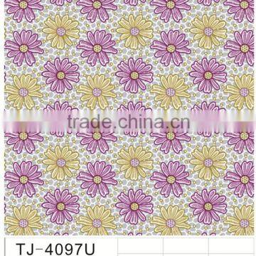 TJ-4907 Transparent Emboossed Tablecloth With Golden & Silver photo-3