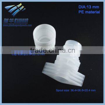 Cheap Jelly Spout 13mm PE Plastic Cap for Pouch
