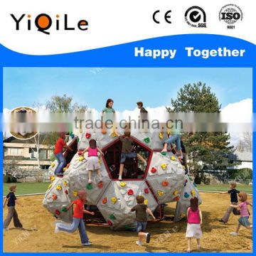 2015 Top-quality outdoor playground artificial climbing walls for kids