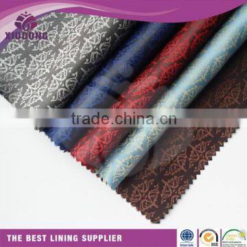 2016 New Design Polyester Jacquard Lining For garment/Bag