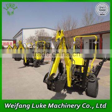 Low Price!!Atv backhoe excavator/towable backhoe with 18HP/22HP diesel engine