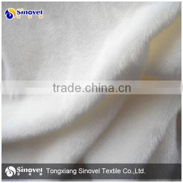 Haining 100% polyester brushed short hair velvet fabric for toys,sofa